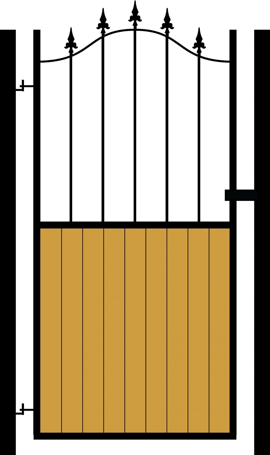 Single Wood gate 3 W Farthing & Sons